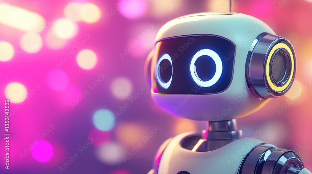 Cartoon 3D intelligent robot picture
Cartoon 3D intelligent robot picture