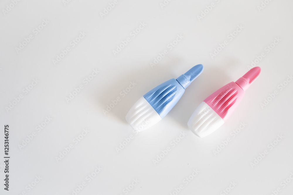 Scarifiers medical for kids for taking blood on white background Scarifiers medical for kids for taking blood on white background