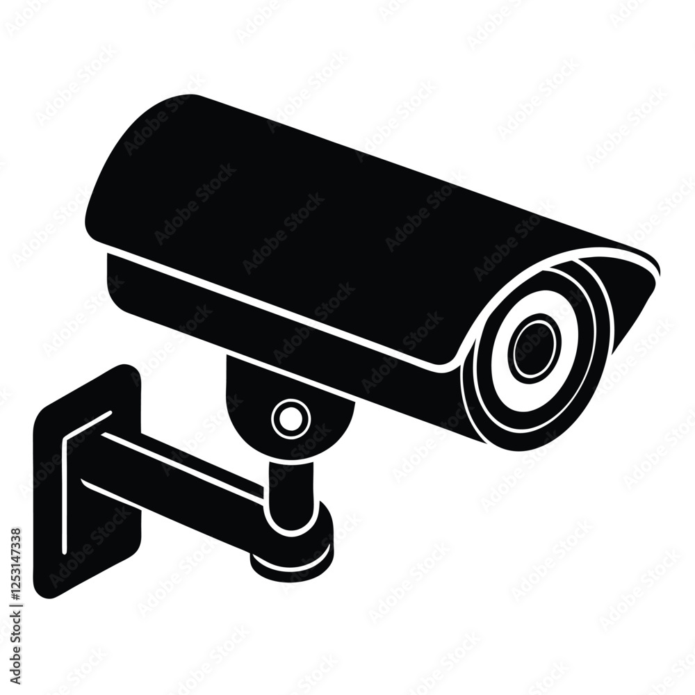 security camera on a white background. Security camera icon. Security camera silhouette icon. Cctv icon security camera on a white background. Security camera icon. Security camera silhouette icon. Cctv icon