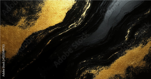 Abstract golden  and black backround