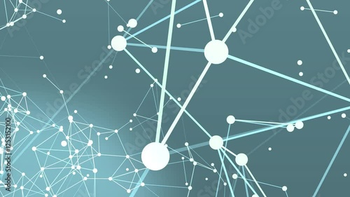 Abstract futuristic background with interweaving lines, dots and triangles, digital technology, big data, high speed connection visualization. Plexus