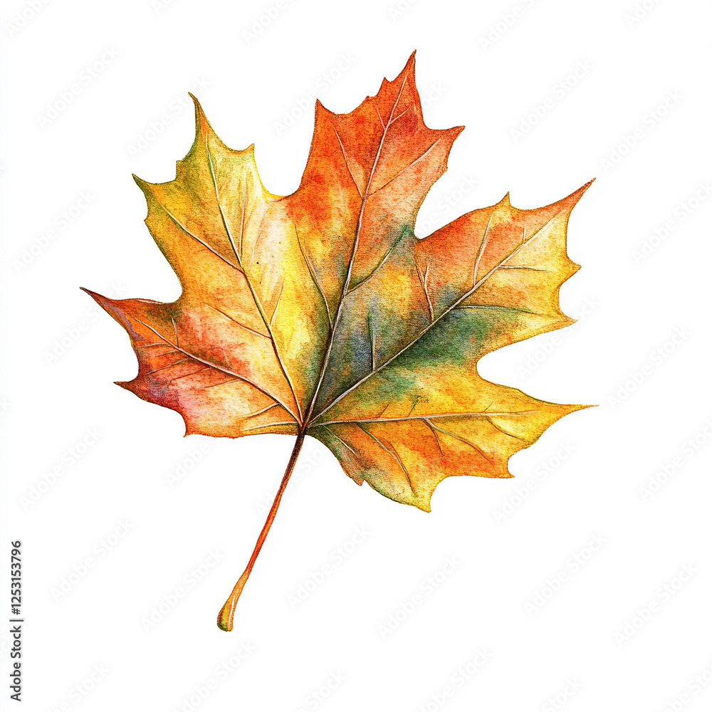 Obraz premium red maple leaf