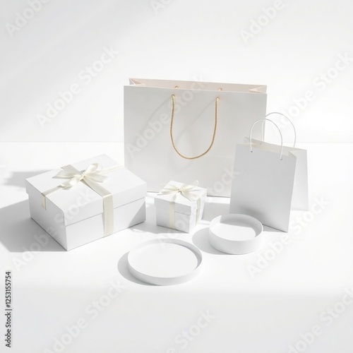 white gift bag
