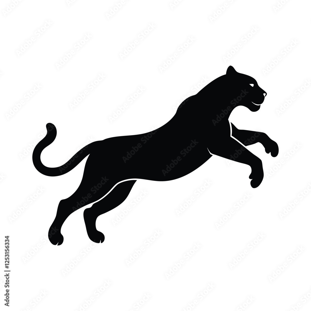 silhouette of a leopard silhouette of a leopard