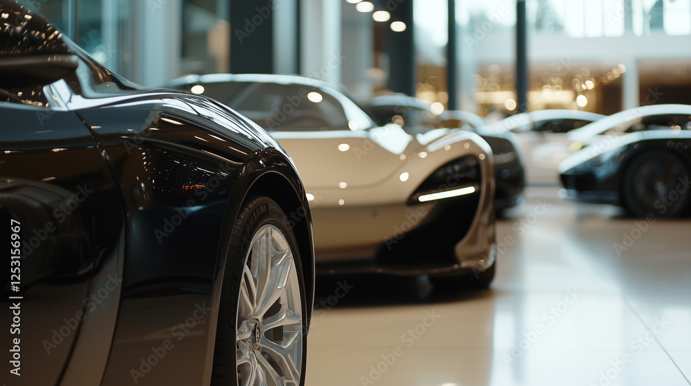 Luxury Car Dealership with Billionaire Purchasing Rare Vehicle Luxury Car Dealership with Billionaire Purchasing Rare Vehicle