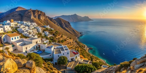 Stunning Amorgos Seascape: Cyclades Island, Greece - Breathtaking Aegean Panorama