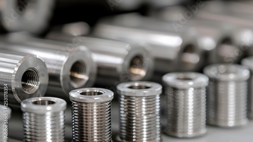 Metal parts manufacturing process photo