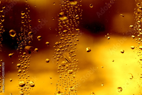 water drops on glass