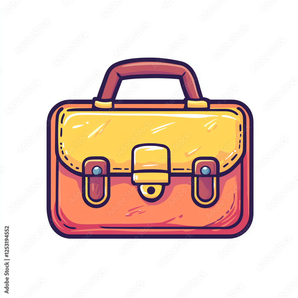 A vibrant and colorful illustration of a briefcase, representing professionalism, work, and career success. This artwork is perfect for business-related themes and visuals. A vibrant and colorful illustration of a briefcase, representing professionalism, work, and career success. This artwork is perfect for business-related themes and visuals.
