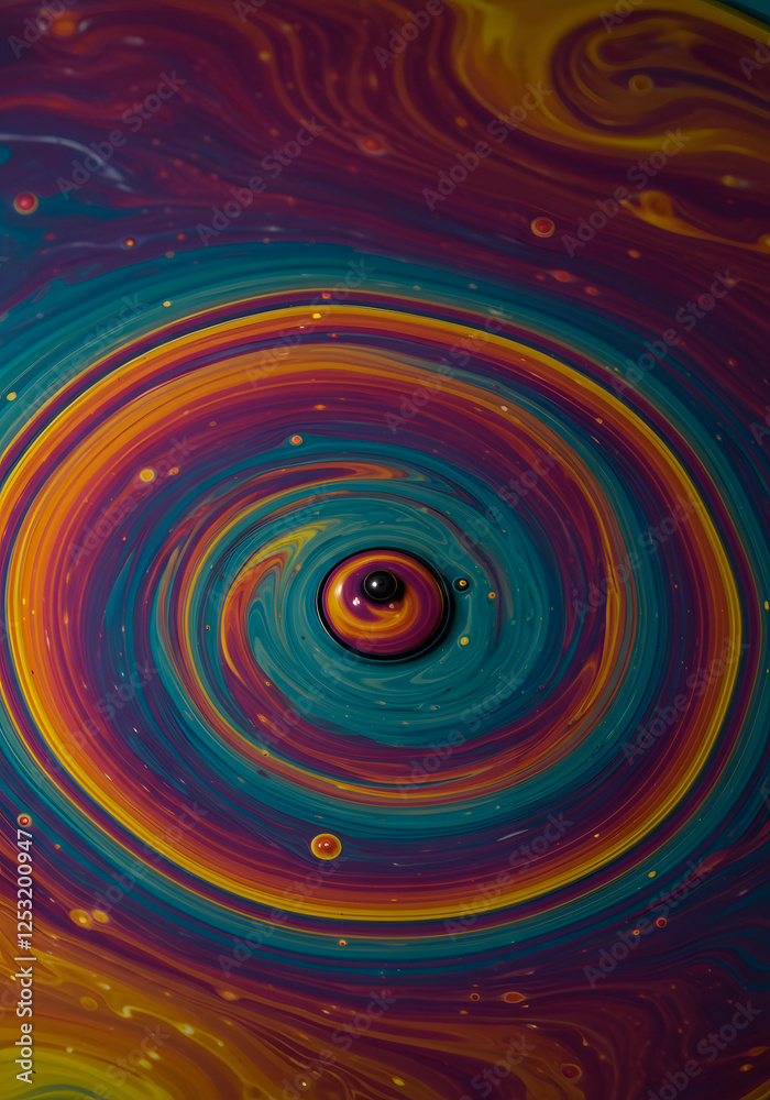 Abstract swirling liquid with vibrant colors and hypnotic effect Abstract swirling liquid with vibrant colors and hypnotic effect