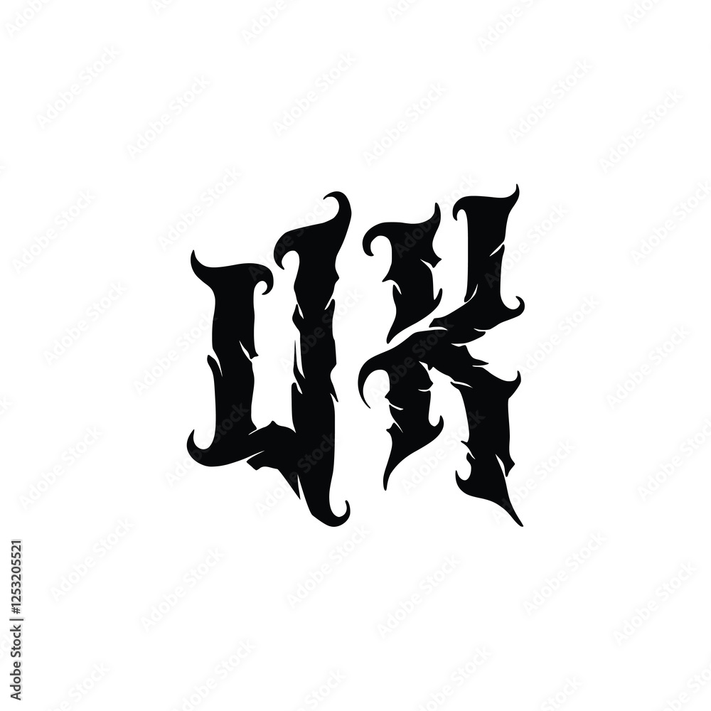 UK monogram logo design letter text name symbol monochrome logotype alphabet character simple logo UK monogram logo design letter text name symbol monochrome logotype alphabet character simple logo