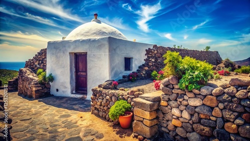 Vintage Pantelleria Dammuso: Sun-Drenched Mediterranean Island Architecture