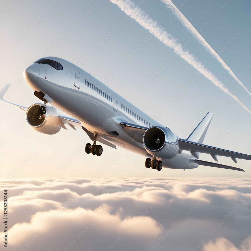 Obraz premium airplane in the sky