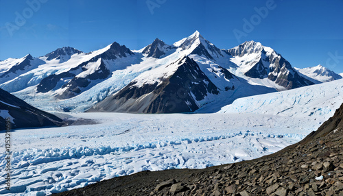 le paysage glaciaire majestueux