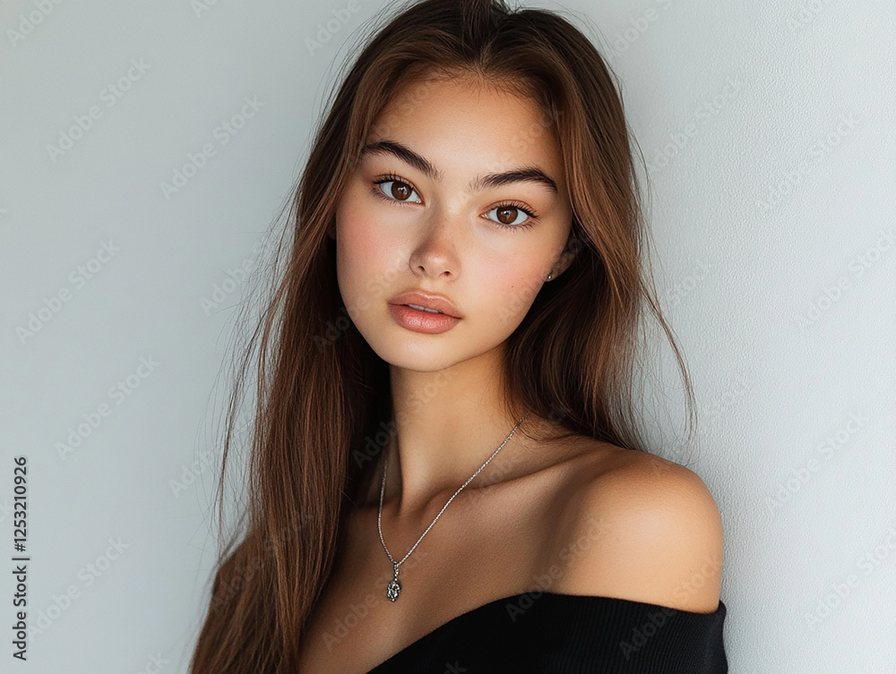 Fototapeta premium close up portrait of a woman 