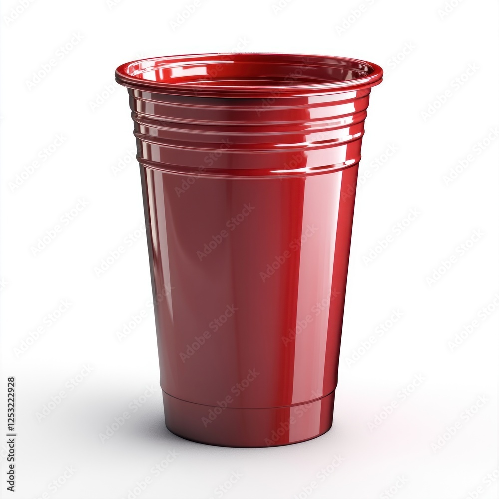 © Fenny - Red plastic cup, party beverage, white background, isolated © Fenny - Red plastic cup, party beverage, white background, isolated