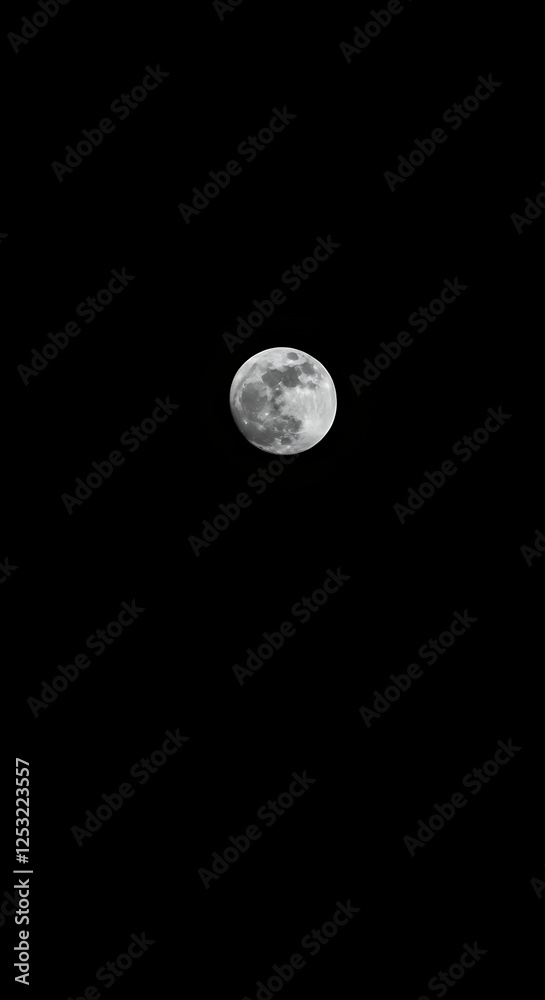 Lunar Glory: Majestic Moon in the Dark Night Sky - A Celestial Wonder, Nightscapes, Space, Cosmos, Astronomy Lunar Glory: Majestic Moon in the Dark Night Sky - A Celestial Wonder, Nightscapes, Space, Cosmos, Astronomy