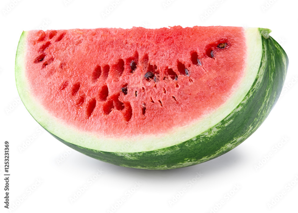 cut of watermelon isolated on white background. clipping path cut of watermelon isolated on white background. clipping path