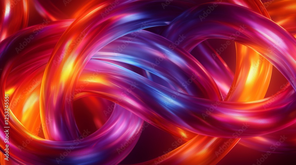 A vibrant, abstract composition of intertwined strands in shades of purple and orange, showcasing a dynamic play of light and color. A vibrant, abstract composition of intertwined strands in shades of purple and orange, showcasing a dynamic play of light and color.