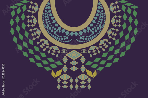 Ethnic collar,unisex necklace fine art.