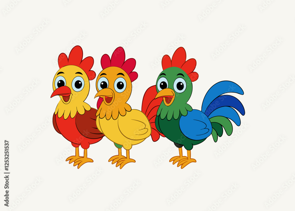 Fototapeta premium hen vector, chicken illustration, logo hen, birds bland and white isolated on transparent background