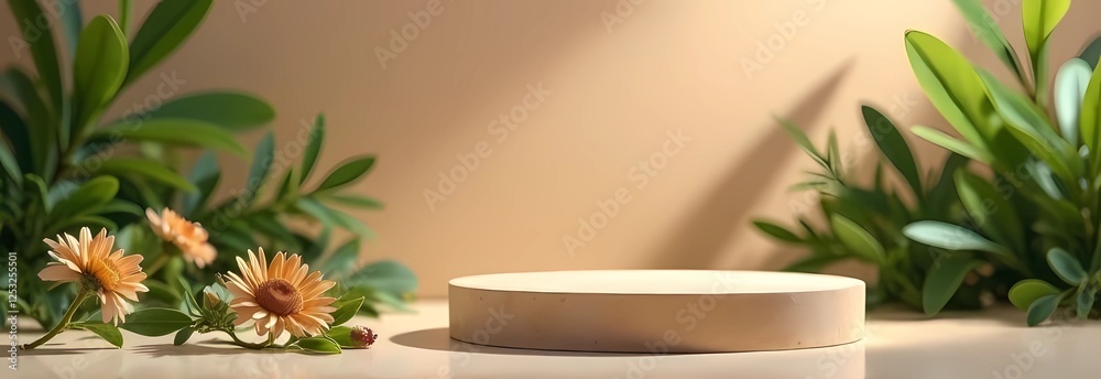 A podium to showcase eco-friendly products A podium to showcase eco-friendly products