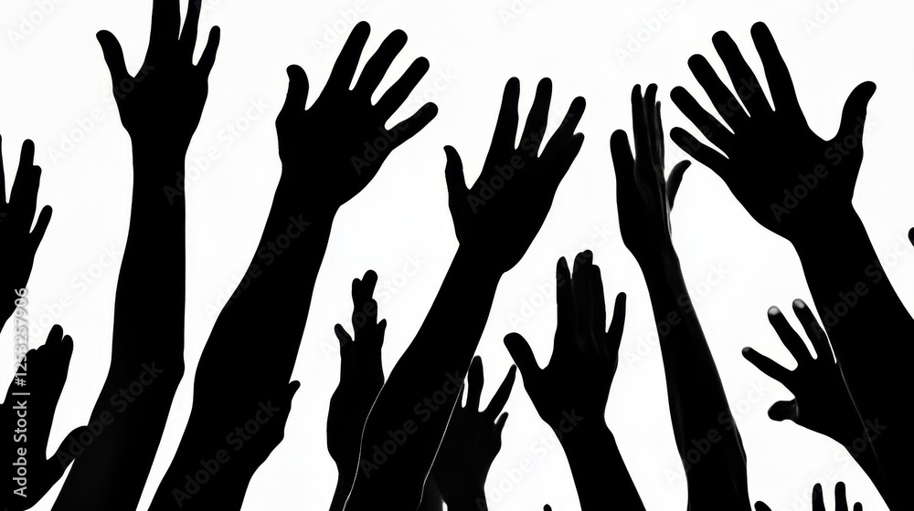 Multiple Silhouette Hands in Unity with Emphasis on Togetherness Multiple Silhouette Hands in Unity with Emphasis on Togetherness