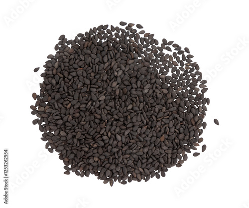 black sesame isolated on white background