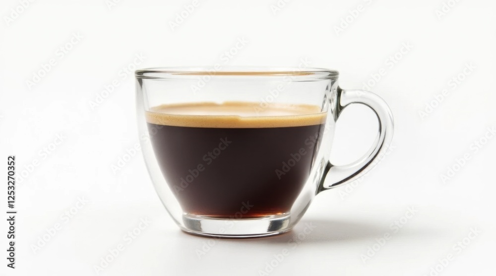 Isolated Transparent Cup of Black Coffee Isolated Transparent Cup of Black Coffee