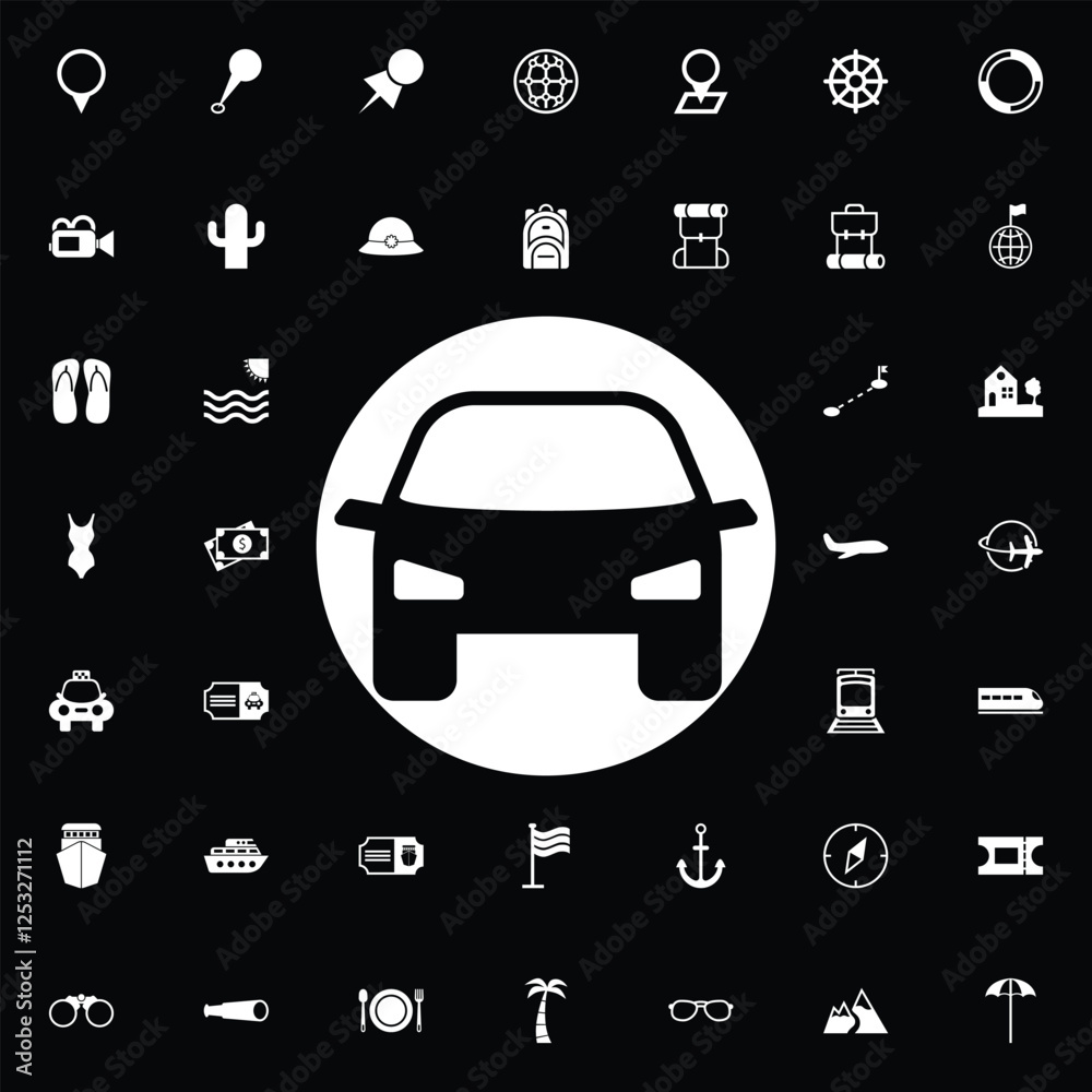Modern Minimalist Car Logo & Icon Collection | Sleek Automotive Design | Clean, Simple, and Elegant | Professional Branding for Car Companies, Tech, Auto Services, and Transport Industry | Versatile S