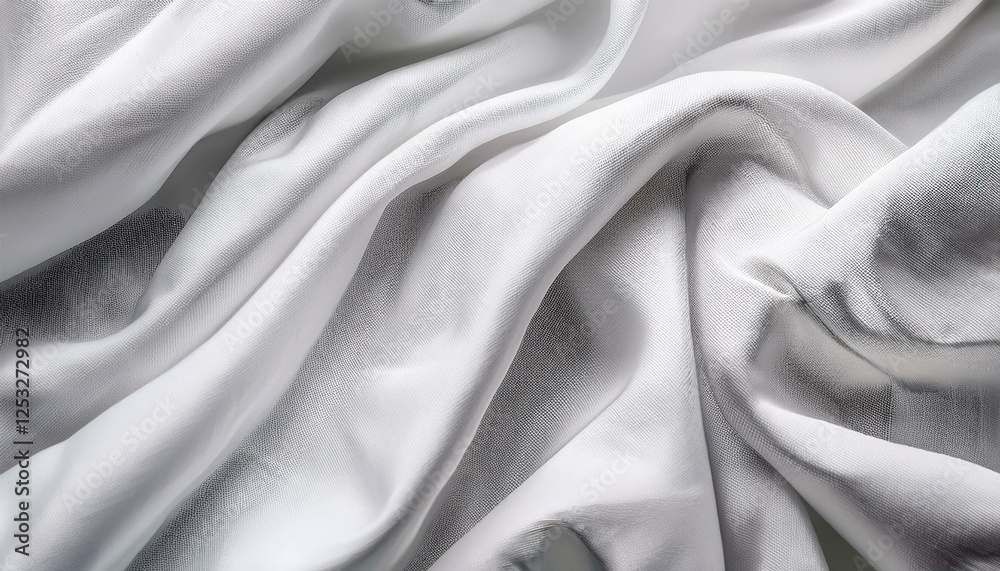 Fototapeta premium white bed linen texture for design and decoration