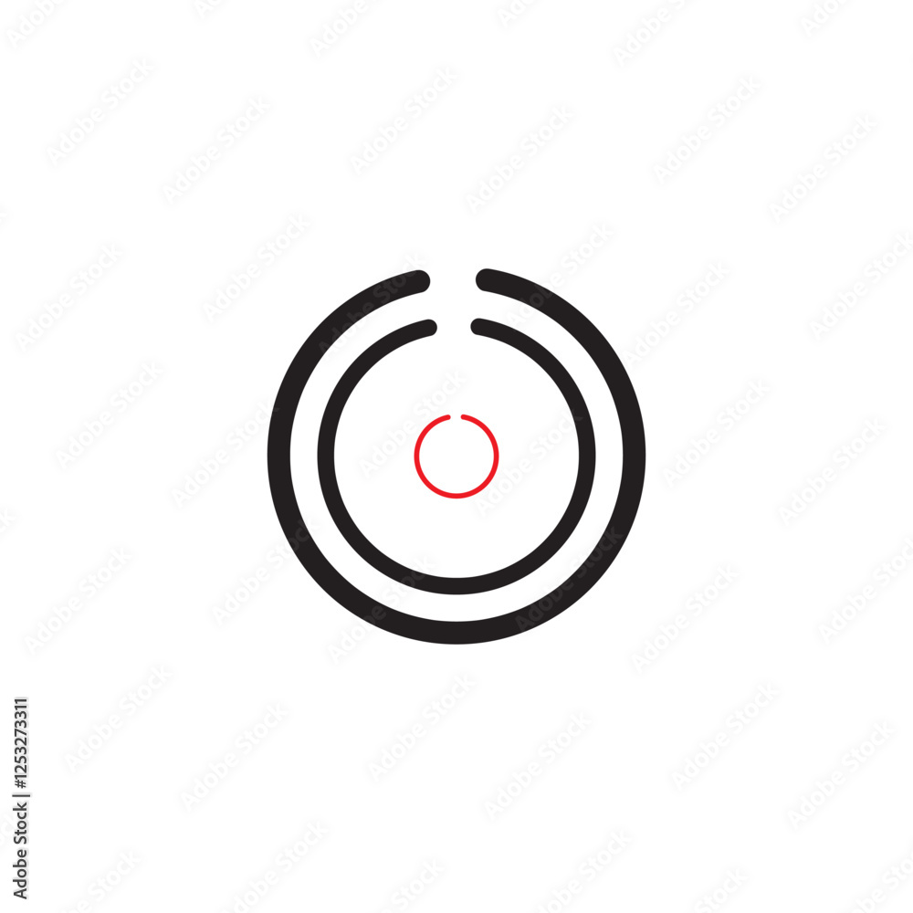 red target with arrow