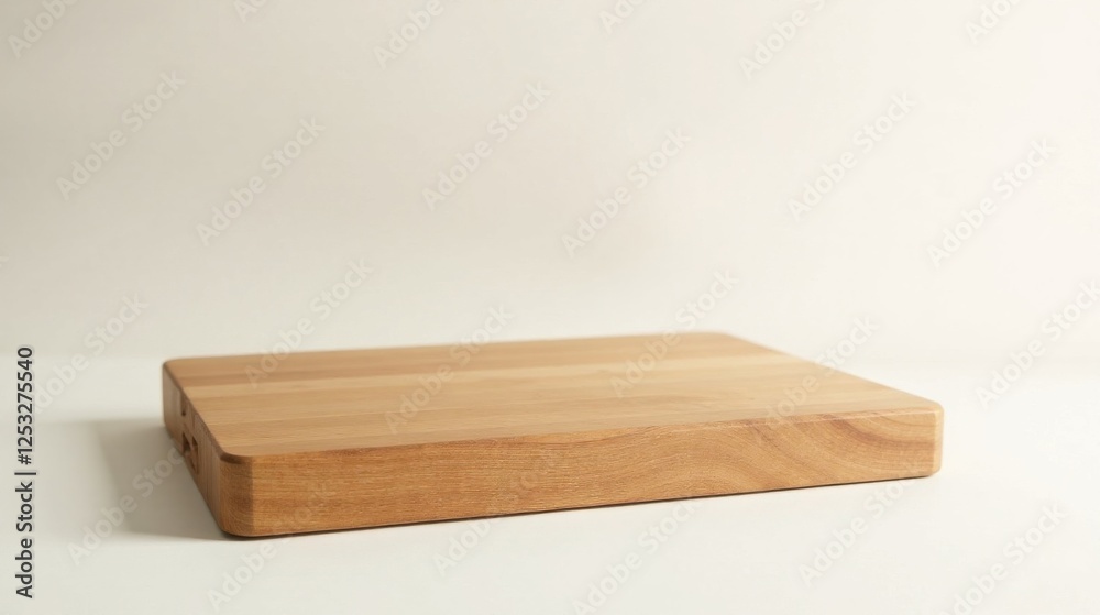 Simple Wooden Cutting Board on White Background A Clean, Minimalist Image Perfect for Culinary or Lifestyle Projects Simple Wooden Cutting Board on White Background A Clean, Minimalist Image Perfect for Culinary or Lifestyle Projects