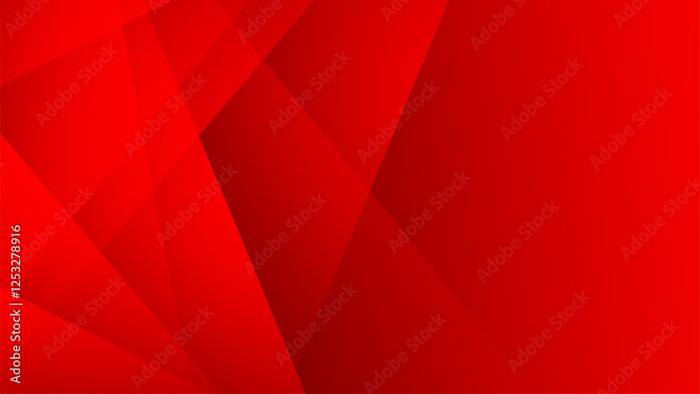 Obraz premium Red polygonal background with golden lines. Design template for brochures, flyers, magazine, banners etc.