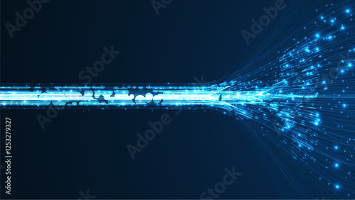 Technology background. Big data visualization concept