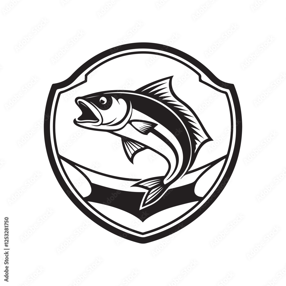 Fototapeta premium fish, fishing logo