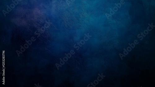 Abstrakter dunkelblauer Hintergrund mit sanften Farbverläufen. Tiefblaue Textur mit weichen Übergängen zwischen Schwarz und Marineblau
