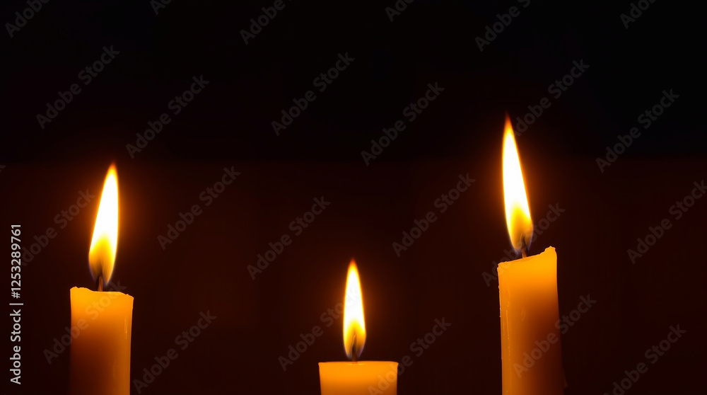 Warm candlelight distinct split sections a Ukrainian flag background. Divided sections bold areas flickering flames warm glow Warm candlelight distinct split sections a Ukrainian flag background. Divided sections bold areas flickering flames warm glow