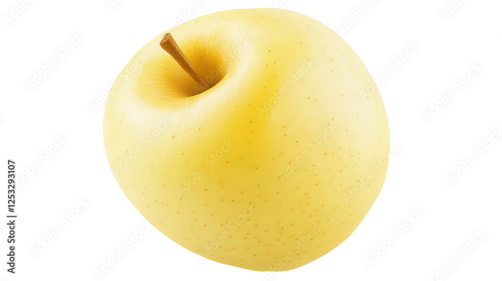 yellow fresh apple with transparent background yellow fresh apple with transparent background