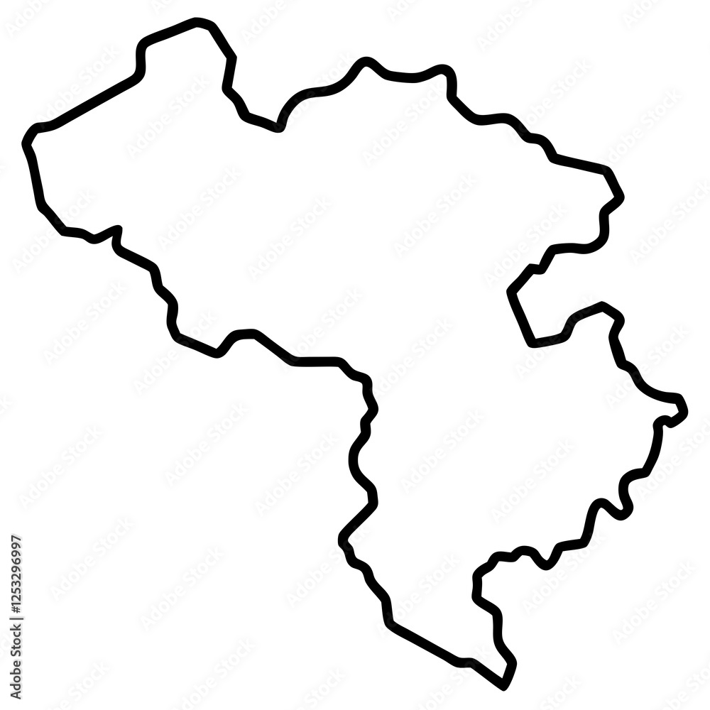 Custom Geographic Line Art Vectors Custom Geographic Line Art Vectors