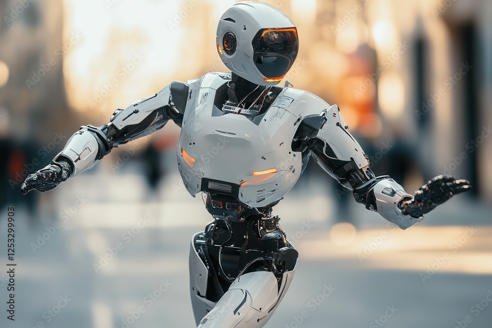 robot dancing . robot dancing .