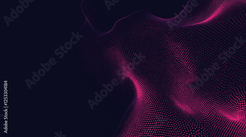 Dark purple background with scattered dots and glowing lights, featuring a smooth gradient transition from pink to violet, creating a vibrant and dynamic atmosphere