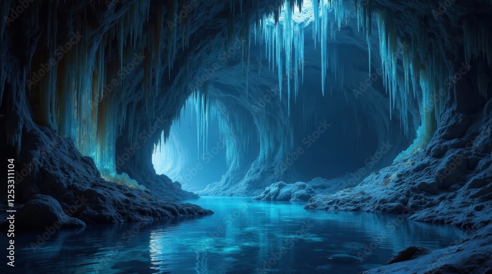 Bioluminescent Crystal Cave Bioluminescent Crystal Cave