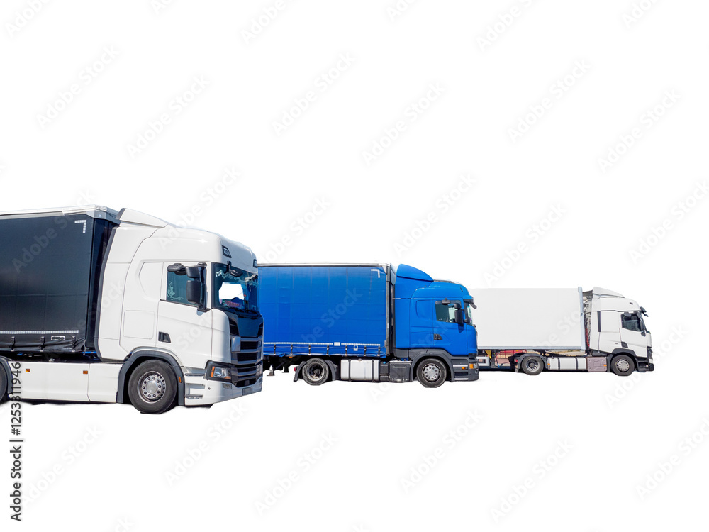 truck isolated on white isolated