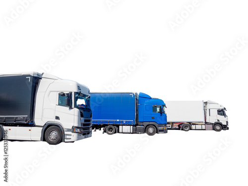Obraz na płótnie truck isolated on white isolated w salonie