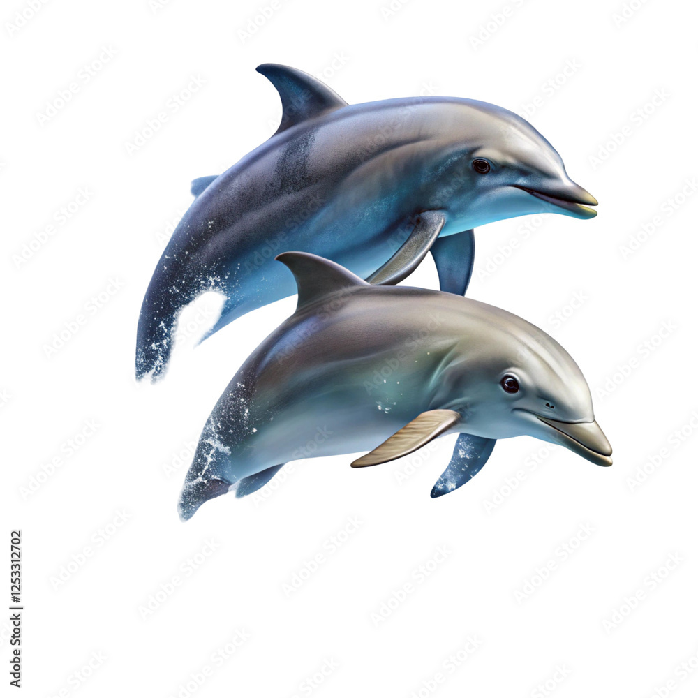 dolphin isolated on white dolphin isolated on white