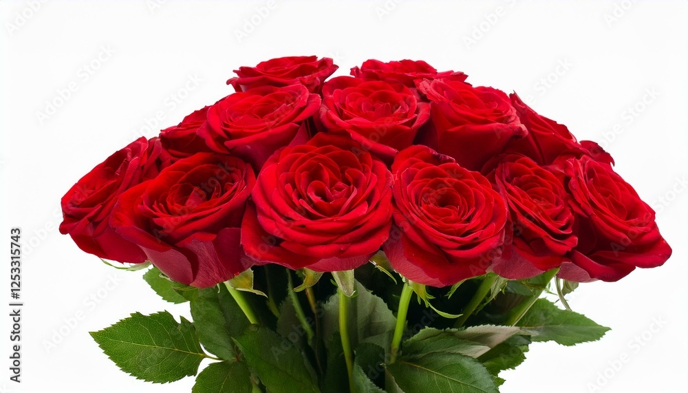 Generated imbouquet of red roses, png file of isolated cutout object on transparent background Generated imbouquet of red roses, png file of isolated cutout object on transparent background