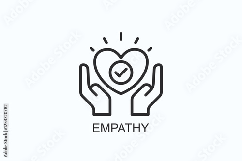 Empathy Icon Or Logo Isolated Illustration