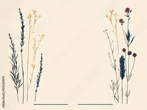 Bold Minimalistic Flower Border