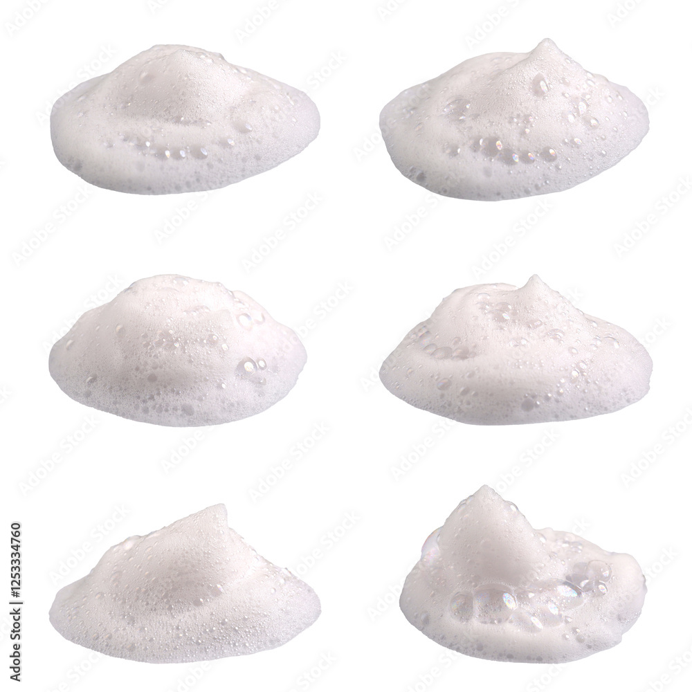 Shaving foam set, shampoo or shower gel, white background, textured and contrasting background. Shaving foam set, shampoo or shower gel, white background, textured and contrasting background.